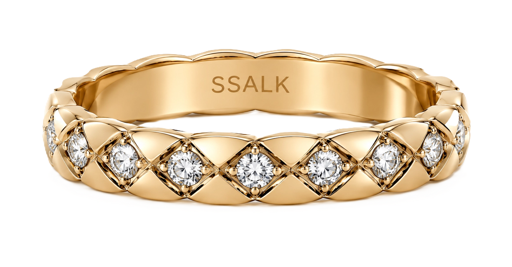 Crush diamond ring